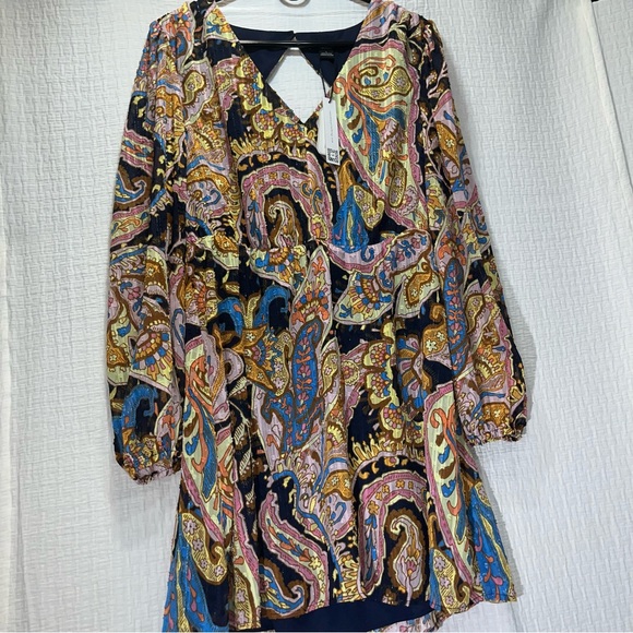 NWT SANCTUARY Girls Day Out Paisley Back-Cutout Dress - Picture 3 of 9
